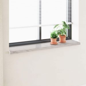 vidaXL Appui de fen&ecirc;tre Texte en marbre -enure 160 x 35 x 4,5 cm PVC - Neuf