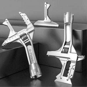 Outil de clé sanitaire Poignée courte mobile Grande ouverture Kit de clé de plomberie universelle pour salle de bain Robinet Tube Valve - Neuf