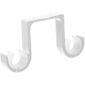 Support de tringle &agrave; rideau mont&eacute; au plafond Support de tringle &agrave; rideau double en alliage d'aluminium - Neuf