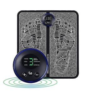 Appareil De Massage &Eacute;lectrique Pour Les Pieds Ems : Massage De R&eacute;flexologie Plantaire, Stimulation De La Circulation Sanguine, 6 Modes, 9 Intensit&eacute;s - Neuf