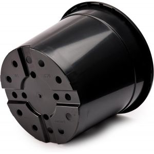 Pots Horticulture Ronds Pots Pour Culture De Plants De Plantes Et Fleurs Gd-0025 (5 Pi&egrave;ces Noir,&iquest; 51cm H=36cm) - Neuf