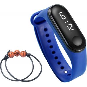 Kalanka-Montre Pour Enfants De 6 À 15 Ans, 3atm Étanche Montre Bracelet En Silicone Digital Montre Pour Filles Et Garçons - Neuf
