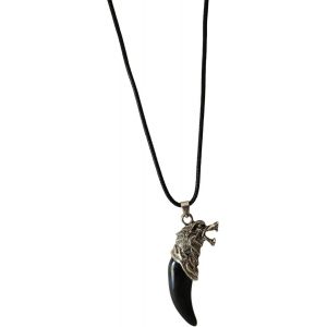 Trahoo-Bijoux Mode, Bintage, Homme Femme, Collier Avec Pendentif, Chaîne Acier Inoxydable Couleur Argent, Cadeau Cordon Caoutchouc Fermeture Argent, Cadeau Jeune, 40cm, Acier Inoxydable, Style Mystiq - Neuf