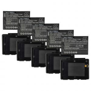 vhbw 5x Batterie remplacement pour Honeywell CT50-BSC-B, 318-055-018 pour ordinateur mobile PDA scanner (4700mAh, 3,8V, Li-polym&egrave;re) - Neuf