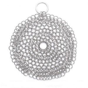 Fonte Nettoyant 4x4 Pouces De La Cha&icirc;ne D'shirt De Lavage Des Gaz De L'acier Inoxydable 316 Pour Le Nettoyage Des Casseroles Po&ecirc;les Wok De 12,5 Cm - Neuf