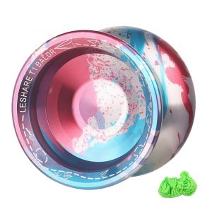 T1 Yoyo non r&eacute;actif Yo-yo comp&eacute;titif, alliage Yoyo pour d&eacute;butants, figures de pratique faciles, avec cordes - Neuf