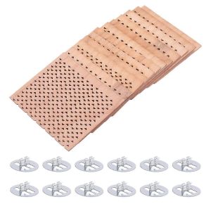 12pcs 2.75x2.36 Pouces Mèches De Bougie En Bois Pour Bougie De Bricolage - Neuf
