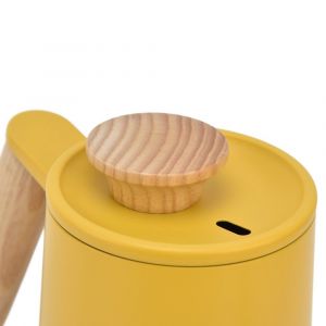 Bouilloire à café en acier inoxydable 600 ml avec bec verseur col de cygne et longue ouverture - Neuf