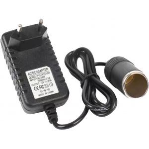 JGD-Adaptateur Allume Cigare Secteur, Convertisseur AC/DC Adaptateur Prise Allume-Cigare 12V 2A Remplacement de Convertisseur de Chargeur pour Voiture Aspirateur R&eacute;frig&eacute;rateur GPS Dashcam - Neuf