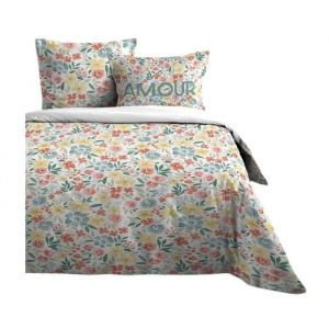 Housse De Couette + Taies 240x260cm Amour - Neuf