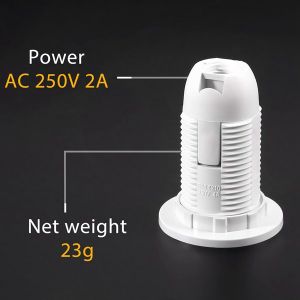 Vis &Agrave; Coque En Plastique De Type Douille E14 Ampoule Douille Ac 250v 2a - Neuf