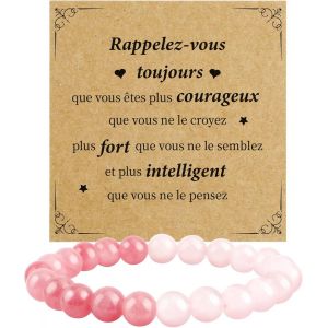 Eryi-Cadeau Paques Femme Idée Cadeau Femme Bracelets Pierre Naturelle Cadeau Paques Femme Cadeau Anniversaire Femme Cadeau Personnalisé Femme Mamie Maman Soeur Amie Copine - Neuf