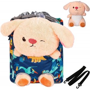 Panier De V&eacute;lo Enfant Avant Avec Peluche,Sac De V&eacute;lo &Eacute;tanche Avec Bretelles,Sac Guidon Pour V&eacute;lo Enfant Tricycle Trottinette.[O368] - Neuf