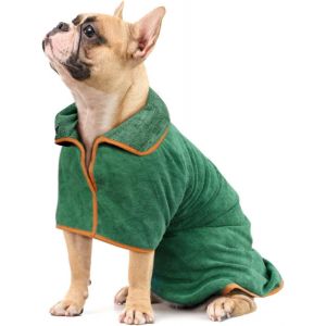 Jgd-Peignoir Pour Animaux De Compagnie, Peignoir Pour Animaux En Microfibre Super Absorbante Avec Extensible Ceinture, R&eacute;glable Peignoir Pour Chat Chien &Agrave; S&eacute;chage Rapide Pour Douche/Natation (S) - Neuf