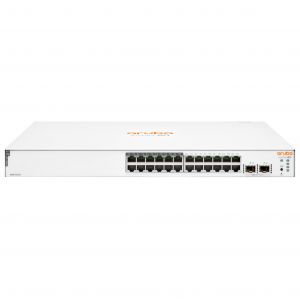 HPE Aruba Networking Aruba Instant On 1830 24G 12p Class4 PoE 2SFP 195W G&eacute;r&eacute; L2 Gigabit Ethernet (10/100/1000) Connexion Ethernet, supportant l'alimentation via ce port (PoE) 1U - Neuf