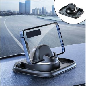 Checarzhn--No1-Support De Téléphone Pour Voiture Tableau De Bord, Tapis Antidérapant Pour Téléphone De Voiture, Support Téléphone Voiture En Silicone, Accessoire Pour Tous Les Téléphones Gps Véhicule - Neuf