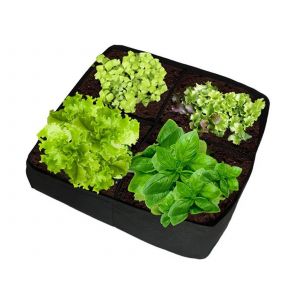 Sac de culture en feutre &agrave; 4 compartiments pour l&eacute;gumes et plantes, 60 x 60 x 30 cm - Neuf