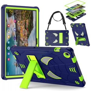 LORANKA-&Eacute;tui de Protection Complet pour Samsung Galaxy Tab A9+/A9 Plus 11"" 2023 avec Support &agrave; Rabat et bandouli&egrave;re pour A9 Plus 2023 SM-X210, r&eacute;sistant et adapt&eacute; aux Enfants - Neuf