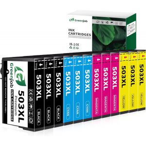 503Xl Compatible Cartouche D'Encre Pour Epson 503 Xl Pour Epson Expression Home Xp-5200 Xp-5205 Xp5200 Xp5205 Workforce Wf-2960 Wf-2965 Wf2960 Wf2965 Wf-2960Dwf Wf-2965Dwf (Paquet De 12) - Neuf