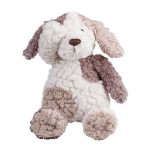 Peluche chien en peluche douce pour chiot, blanc, marron, mignon, petit, cadeau - Neuf