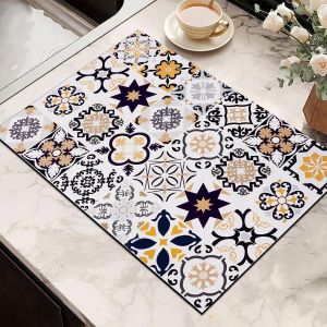 ChenQuanSarl-Tapis De Machine À Café, Super Absorbant, Séchage Rapide, 400 X 600 Mm, Envers En Caoutchouc, Antidérapant, Pour Machine À Café, Machine À Expresso, Café - Neuf
