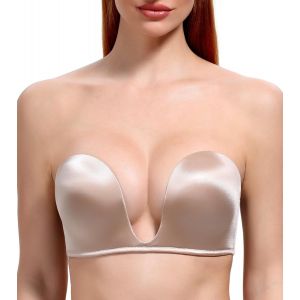 Nbgcm-Soutien-Gorge Pour Femme Sans Bretelles Push Up U Sans Bretelles Rembourré Sans Dos - Neuf