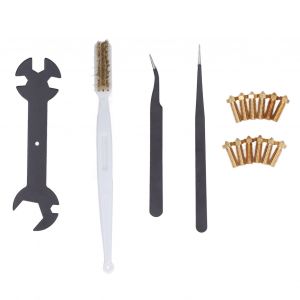 XYONG Kit de nettoyage de buses d'imprimante 3D, 16 pieces, pince a epiler, brosse, cle multifonction, pieces d'extrudeuse, accessoires - Neuf