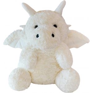 (Blanc, 7,87 pouces/20 cm) Petit dragon volant - Adorable peluche animal en peluche - Adorables peluches et cadeaux de dragons doux - Cadeau parfait pour les enfants - Neuf