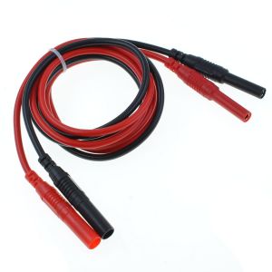 KALANKA-Paire de Fils de Test 1M/39.4"" 4mm Connecteurs Banane Mâle-Femelle, Silicone 14AWG, pour Multimètre - Neuf
