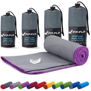 Serviette Sport Musculation-Serviette Microfibre-Serviette Piscine Compacte,Ultra-Légère Et Rapidement Sèche-Serviette De Bain Microfibre Parfait Pour Sport,Fitness Et La Plage.[O664] - Neuf