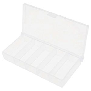 5 Grilles Bo&icirc;te D'organisateur En Plastique Bo&icirc;te De Rangement De Mat&eacute;riel De P&ecirc;che Transparent - Neuf