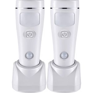 Subzonal-Lot De 2 Veilleuses Led Avec D&eacute;tecteur De Mouvement, Lampe De Nuit Amovible 4 En 1, Lampe De Poche D'urgence Avec Capteur De Mouvement Pour Couper La Lumi&egrave;re &Agrave; La Maison Du Coucher Du Soleil - Neuf