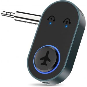 Transmetteur Bluetooth 5.3, Adaptateur Bluetooth Sans Fil Avec Avec Double Connexion, Chargement Type-C, Adaptateur Audio Bluetooth Pour Avion, Téléviseur, Ordinateur De Bureau - Neuf