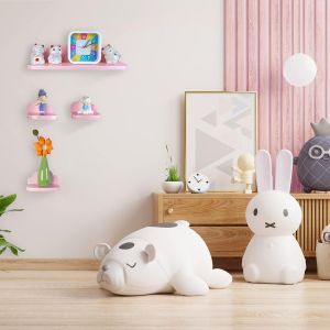 Étagères Murales Lot De 3 Pour Salon Chambre Bureau Salle De Bains Ou Cuisine Des Nuages,Blanche-3l - Neuf