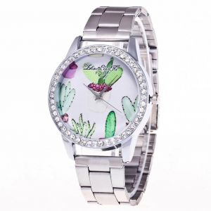 Zhoulianfa Trendy Teenager Inlay Strass Cristal Acier Bracelet Montre Montre-Bracelet - Neuf