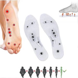 Semelles D'acupression Infrarouge Lointain,2023 Nouvelles Semelles De Massage Des Pieds D'acupuncture Améliorées,Semelles De Thérapie Magnétique De Massage Des Pieds Anti-Fatigue-25cm-1 Paire - - Neuf