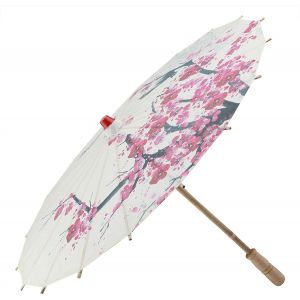 Parapluie &Agrave; La Main |Parapluie D'art Chinois - Peinture &Agrave; L'huile De Papier Classique De Fleurs De Prunier Accessoires De Danse - Parasol R&eacute;tractable &Agrave; L'abri De La Pluie Avec Poign&eacute;e En Bois - Neuf