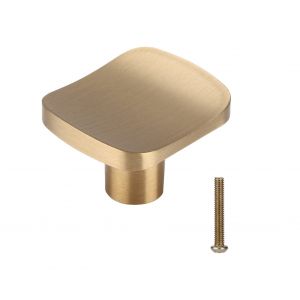 Bouton de meuble en laiton, poign&eacute;e de tiroir et d'armoire, un trou - Neuf