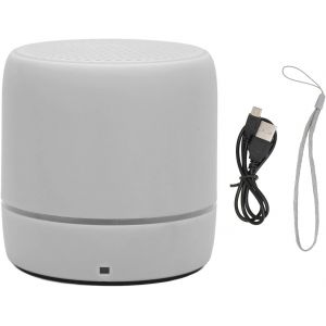 Haut-Parleur Bluetooth Portable, Haut-Parleur St&eacute;r&eacute;o Bluetooth 5.0, Mini Haut-Parleur St&eacute;r&eacute;o Clair et Riche avec Lumi&egrave;res Color&eacute;es pour L'ext&eacute;rieur(Gris) - Neuf