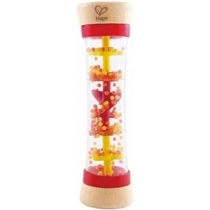 MDY-Bâton de Pluie Bébé Rouge, pour Bébé 12 Mois et Plus - Instrument de Musique pour Bébé - Jeu d'Éveil Musical en Bois - Hochet Bébé - Jouet en Bois - Jouet Sensoriel Premier Âge - Neuf