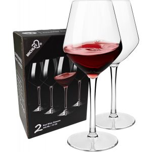 Incassable Verres À Vin Rouge De Bordeaux 425ml,Tritan-Plastique Grand Verres À Vins Pour Mariage Et Fête,Lave-Vaisselle Garanti,Lot De 2 - Neuf