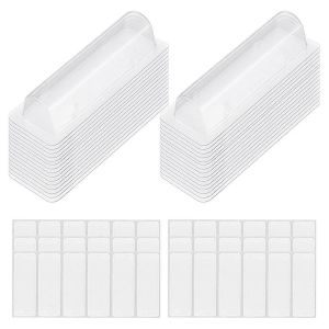 60pcs Baume À Lèvres Pochettes En Plastique Transparent Rouge À Lèvres Transparent Porte-Monnaie - Neuf