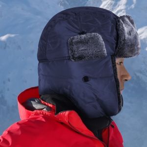 Bonnet De Ski Et De Neige Pour Homme Et Femme, Chaud, Avec Cache-Oreilles, Bleu Marine - Neuf