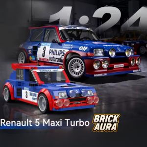 COLLECTOR Renault Super 5 Turbo &iquest; Mod&egrave;le &agrave; construire &iquest; Compatible briques standards &iquest; Voiture miniature 1:24 - 308 pcs - Neuf