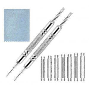 Kit D'outils De Retrait De Bracelet De Montre Avec Outil De Barre &Agrave; Ressort Chiffon De Nettoyage De Montre Retrait De Goupille De Retrait Kit Js - Neuf