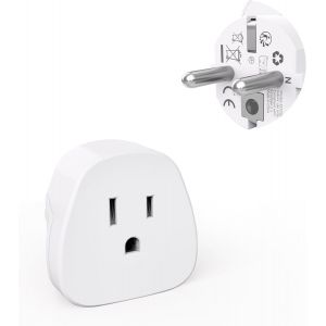 KALANKA-Adaptateur Prise USA, Adaptateur Prise USA vers France, Adaptateurs de Voyage de Type A/B vers Type E/F, Peuvent &ecirc;tre utilis&eacute;s en France, en Belgique, en Allemagne et en Russie - Neuf