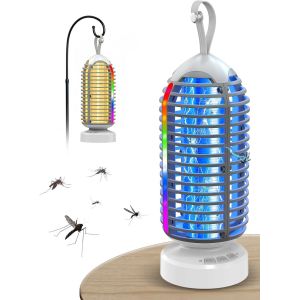 Lampe Anti Moustique,Anysun Raid Anti Moustique avec Lumière LED pour Intérieur et Extérieur,Anti Moustiques Étanche 3000 V,Idéal pour la Maison,la Terrasse,Le Jardin et Le Camping.[S39] - Neuf