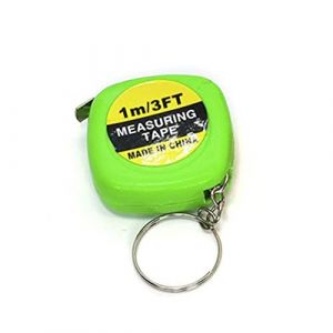 LETNERNY-Mini Mètre Ruban Rétractable Longueur 150 Cm Avec Crochet Porte-Clés Et Couvercle En Plastique Coloré Portable Et Compact Idéal Pour Des Mesures Préc s Et Du Bricolage (Couleur Aléatoire) - Neuf