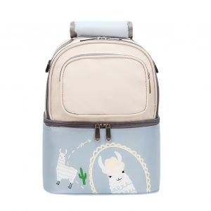 Sac A Dos Isotherme Pour Biberon, Portable, Motif Alpaga, Mignon, Pour Maman, Pour Le Lait Maternel, Beige - Neuf