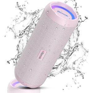 Enceinte Portable Bluetooth Aux Basses Renforcées, 30H, Bluetooth 5.3, 30W Enceinte Puissante, Ipx7, Aux, Tf Carte, Pour Fêtes/Voyage/Extérieur, Rose[Z3] - Neuf